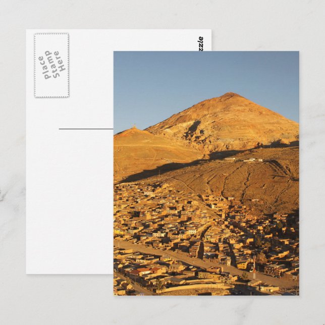 Bolivia Cerro Rico Mountain in Potosi Postcard (Front/Back)