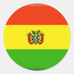 Bolivia Classic Round Sticker