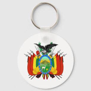 Bolivia COA Keychain