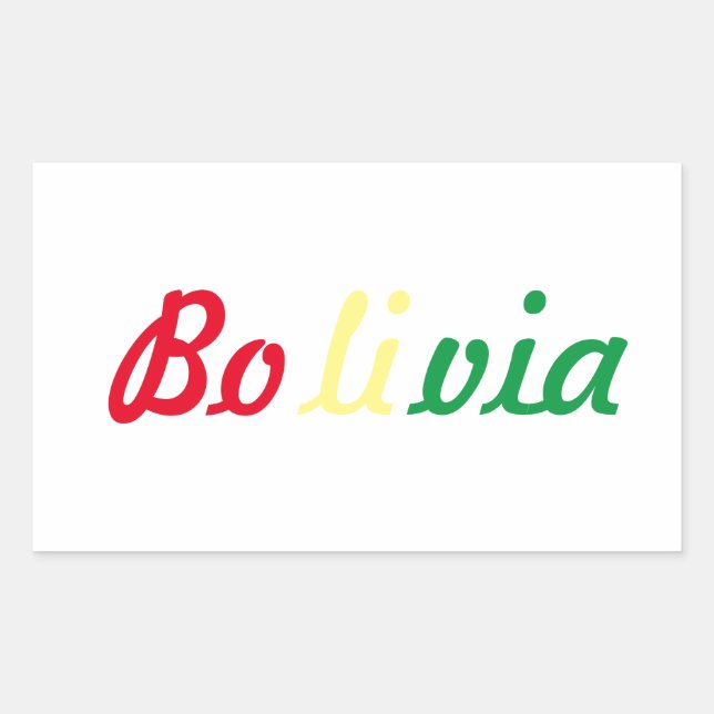 Bolivia Decal Sticker (Front)