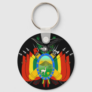 bolivia emblem keychain