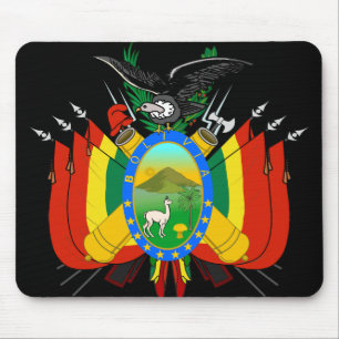 bolivia emblem mouse pad