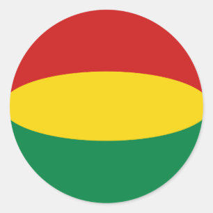 Bolivia Fisheye Flag Sticker