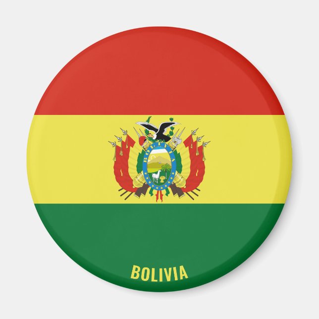 Bolivia Flag Charming Patriotic Magnet (Front)