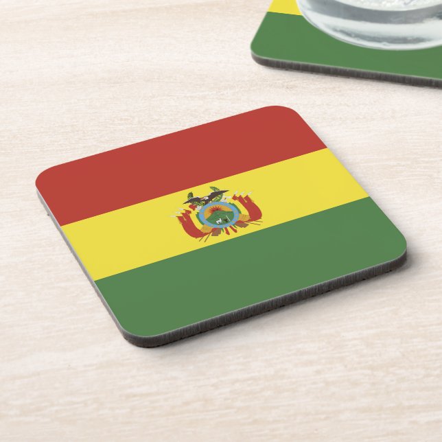 Bolivia flag coaster (Left Side)