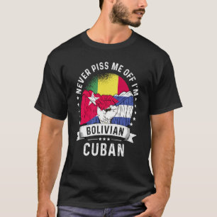 Bolivia Flag Cuba Grown Humour Citizen Pride T-Shirt