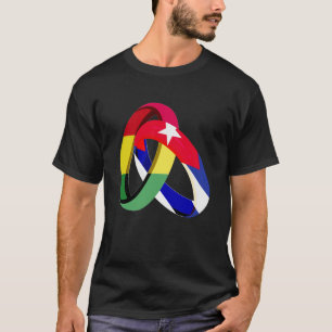 Bolivia Flag Cuba Grown Ring Marriage Wedding T-Shirt
