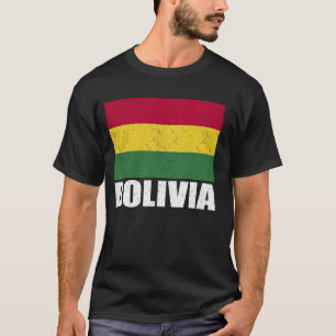 Bolivia Flag Grunge Vintage Souvenir Bolivia T-Shirt