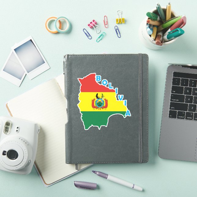 Bolivia Flag In The Country Map (iPad Cover)