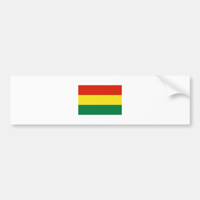 Bolivia FLAG International Bumper Sticker (Front)