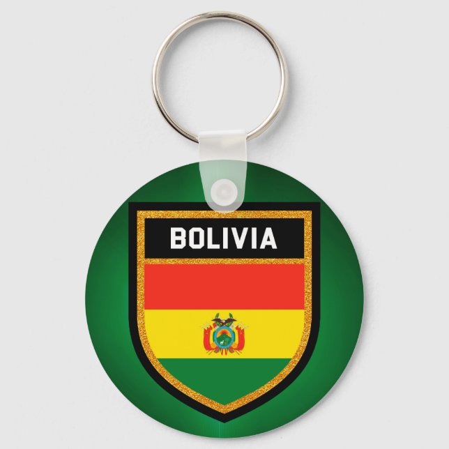 Bolivia Flag Keychain (Front)