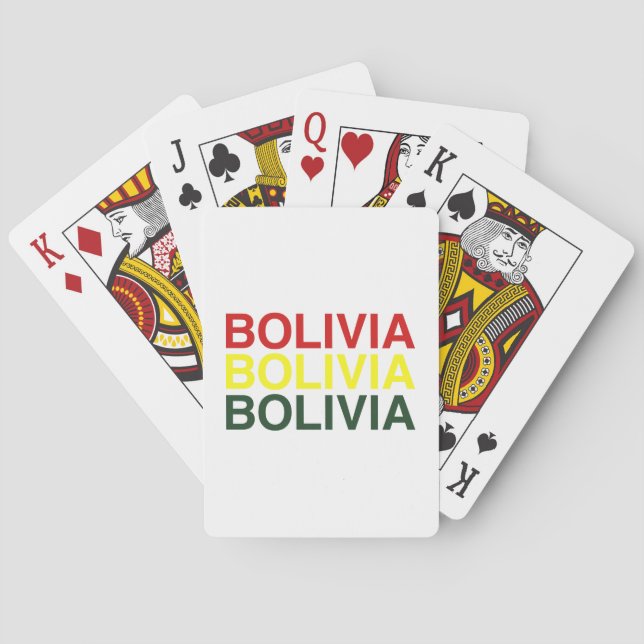 BOLIVIA Flag Playing Cards (Back)