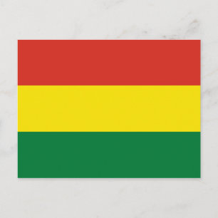 Bolivia Flag Postcard
