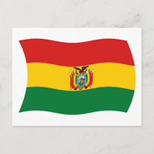 Bolivia Flag Postcard