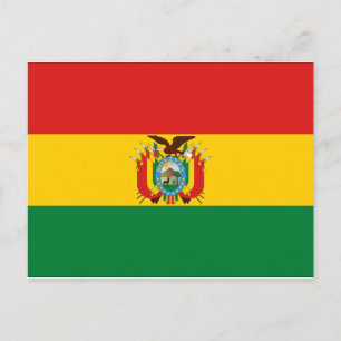 Bolivia Flag Postcard