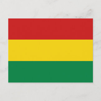 Bolivia Flag Postcard
