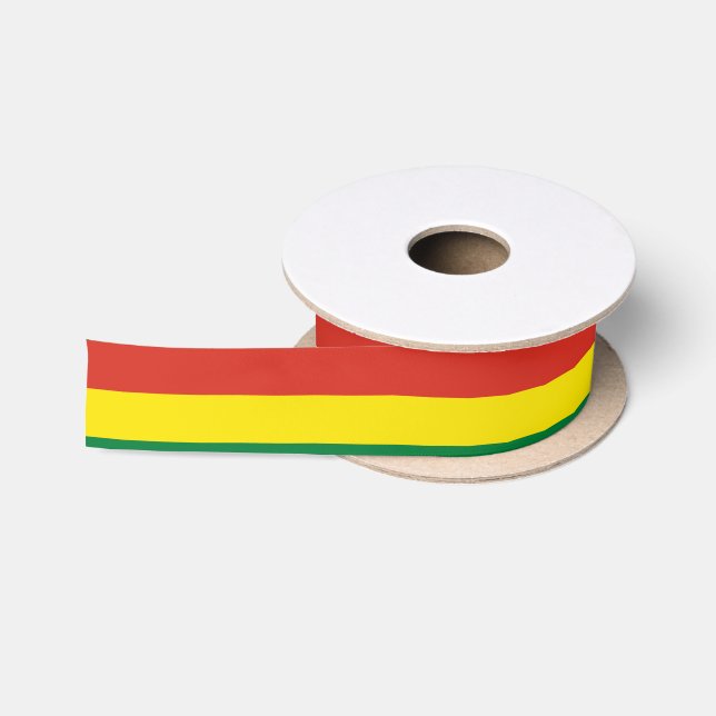 Bolivia Flag Satin Ribbon (Spool)