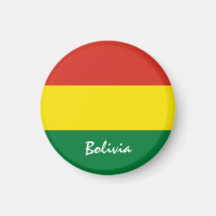 Bolivia flag & South America - travel/sports fans Magnet