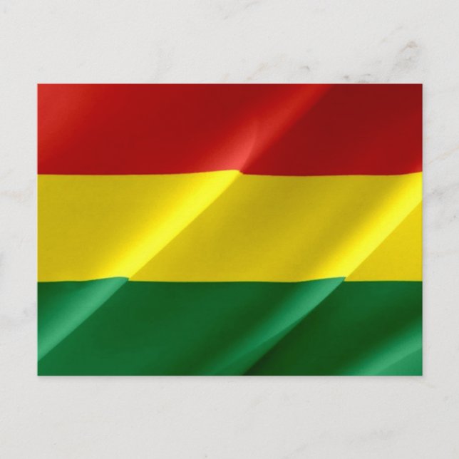 Bolivia - Flag Waving - Postcard (Front)