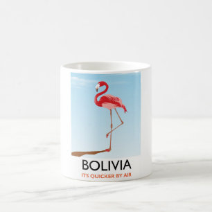 Bolivia Flamingo travel poster Coffee Mug