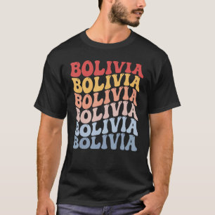Bolivia Groovy Retro Bolivian T-Shirt