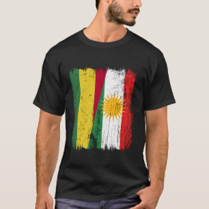 Bolivia Kurdistan Half Flag Bolivian Kurdish Herit T-Shirt
