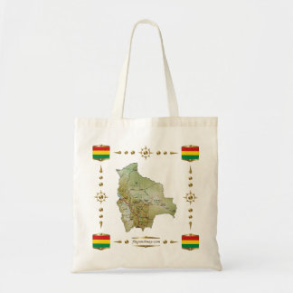 Bolivia Map + Flags Bag