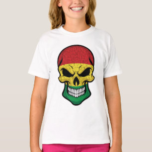 Bolivia Smiling Skull Flag T-Shirt