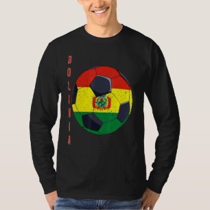Bolivia Soccer Ball Bolivian Flag Football T-Shirt