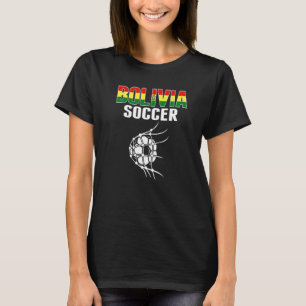 Bolivia Soccer Ball In Net  Bolivian Football Supp T-Shirt