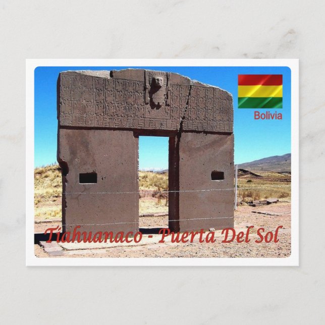 Bolivia - Tiahuanaco  - Puerta del Sol - Postcard (Front)