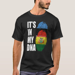 Bolivian And Estonian Mix DNA Flag Heritage T-Shirt