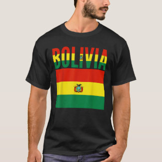 Bolivian Bolivia Country Flag T-Shirt