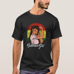 Bolivian Flag Bolivia Bolivian Girl T-Shirt