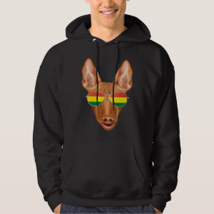 Bolivian Flag Pharaoh Hound Dog Bolivia Pocket Hoodie