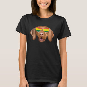 Bolivian Flag Vizsla Dog Bolivia Pocket T-Shirt