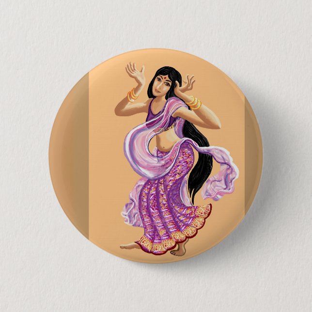 Bollywood 2 Inch Round Button (Front)