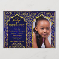 Bollywood Arabian Nights Invitation Card Anniversa
