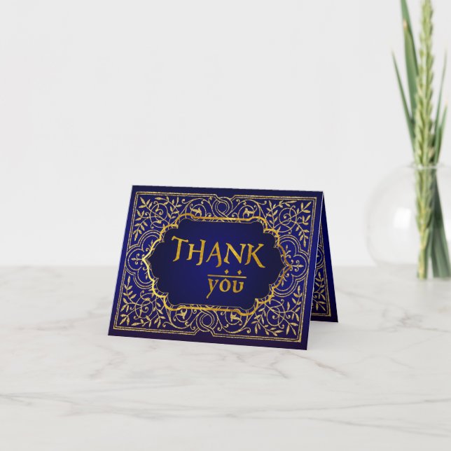 Bollywood Arabian Nights Merci Carte Note (Devant)