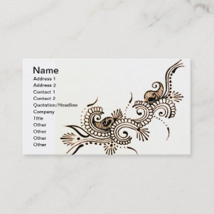 Bollywood Business Card