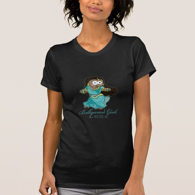 bollywood geek black shirt (Front)