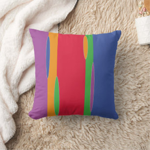 Bollywood Inspired Colours Throw Pillow