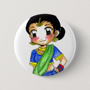 Bollywood - Loli 2 Inch Round Button