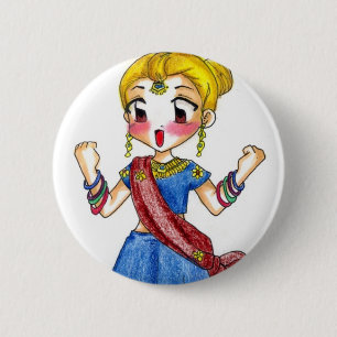 Bollywood - Lorca 2 Inch Round Button