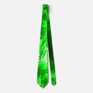 BOLO Men's Green Splash Satin Power Tie