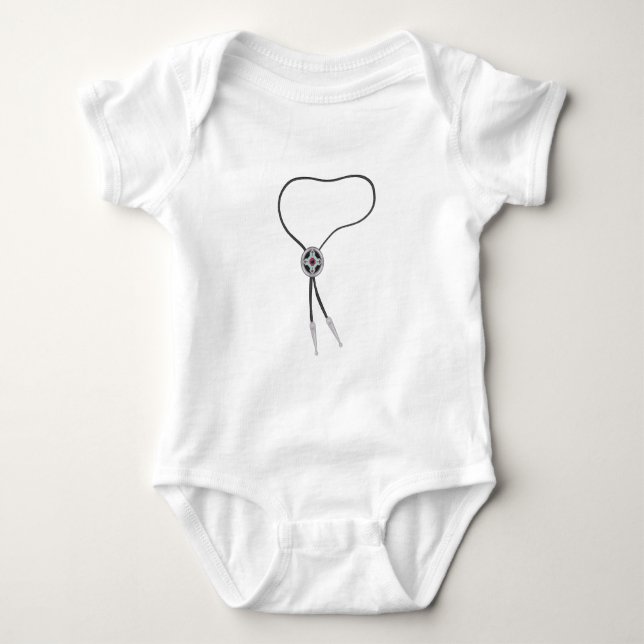 Bolo Tie Baby Bodysuit (Front)