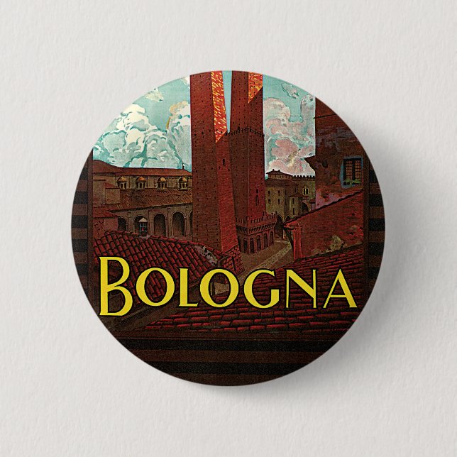 Bologna 2 Inch Round Button (Front)