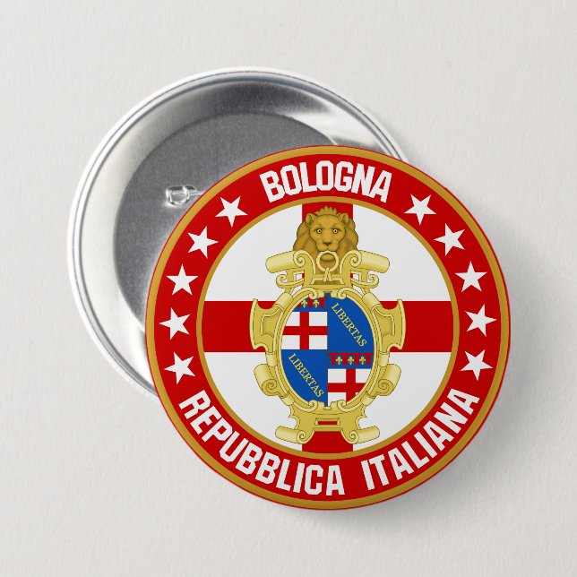 Bologna                                            3 inch round button (Front & Back)