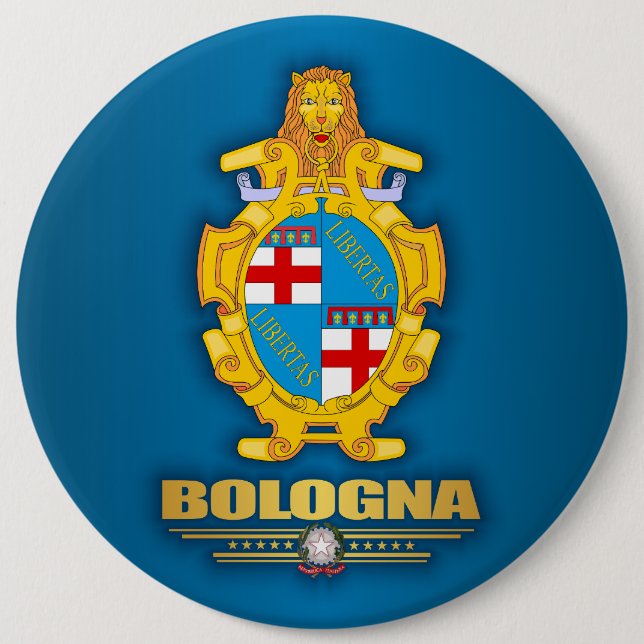 Bologna 6 Inch Round Button (Front)