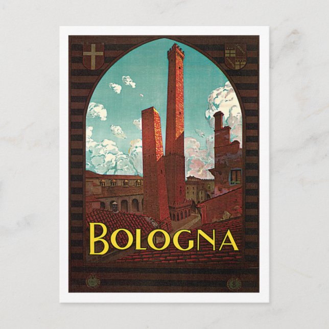 Bologna Bononia Italy Vintage Travel Postcard (Front)